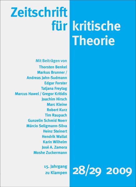 Cover Zeitschrift für kritische Theorie / Zeitschrift für kritische Theorie, Heft 28/29 (2009)