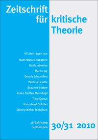 Cover Zeitschrift für kritische Theorie / Zeitschrift für kritische Theorie, Heft 30/31 (2010)