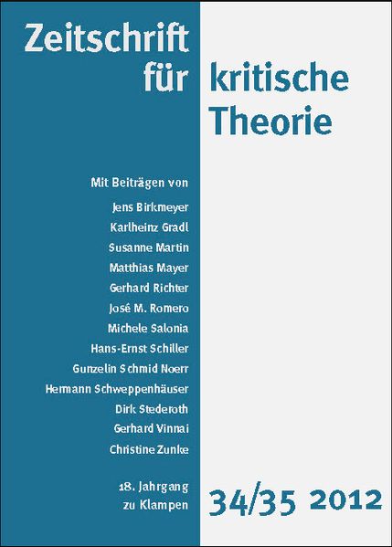 Cover Zeitschrift für kritische Theorie / Zeitschrift für kritische Theorie, Heft 34/35 (2012)