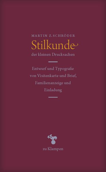 Cover Stilkunde der kleinen Drucksachen