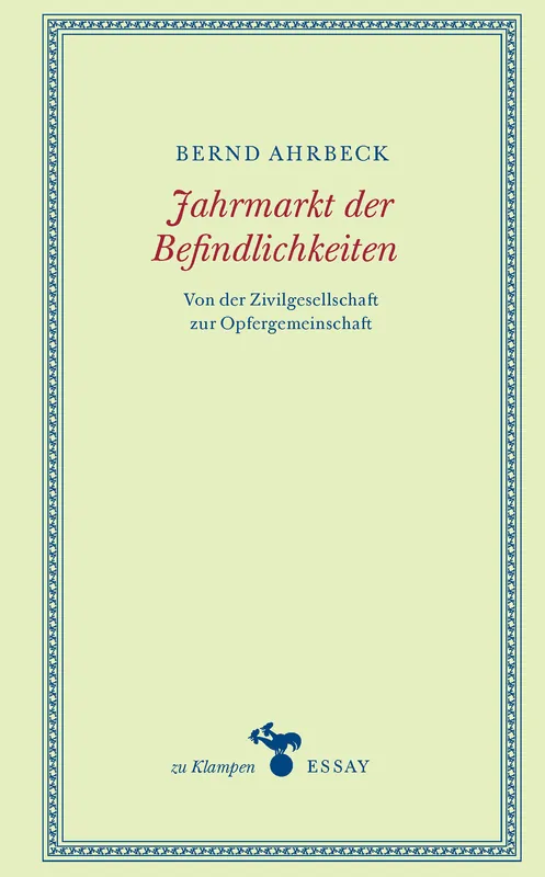 Umschlag zu Jahrmarkt der Befindlichkeiten