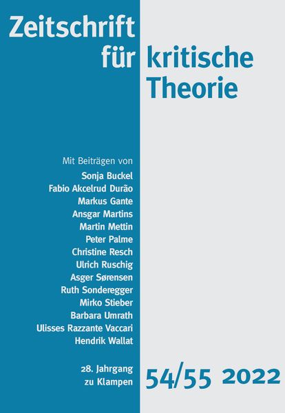 Cover Zeitschrift für kritische Theorie / Zeitschrift für kritische Theorie, Heft 54/55 (2022)