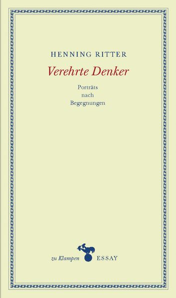 Cover Verehrte Denker