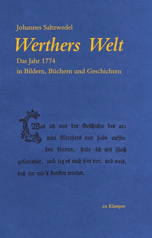 Umschlag zu Werthers Welt