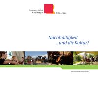 Cover Nachhaltigkeit...und die Kultur?