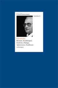Cover Schriften / Literarisches. Schriften 9