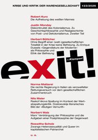 Cover exit! Krise und Kritik der Warengesellschaft 23/2026