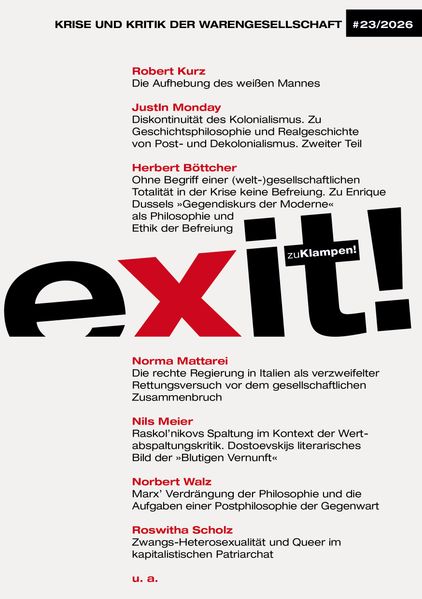 Cover exit! Krise und Kritik der Warengesellschaft 23/2026