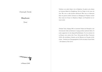 Blick ins Buch zu Blasphemie