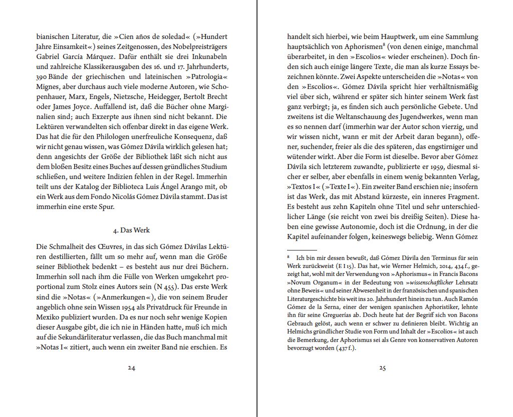 Blick ins Buch zu Im Dialog mit Gómez Dávila