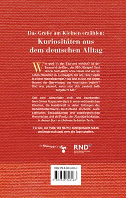 Rückseite zu Über Leben in Deutschland