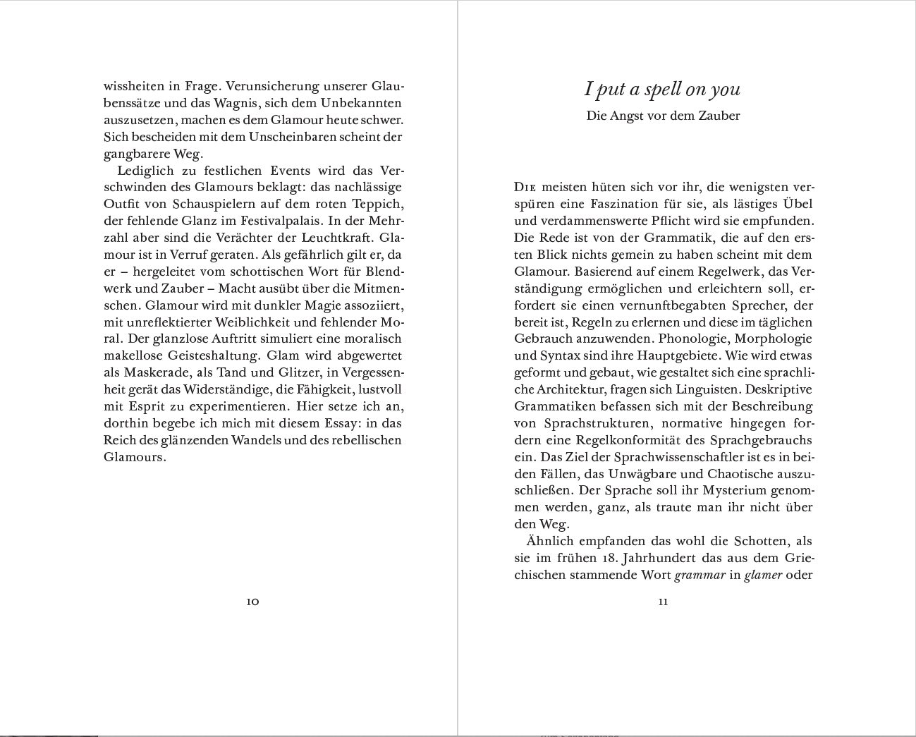 Blick ins Buch zu Glamour