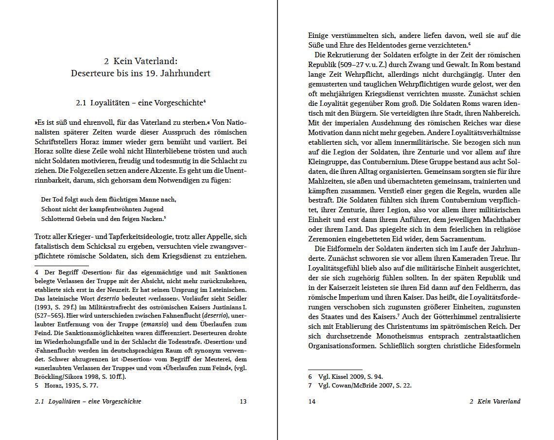 Blick ins Buch zu Deserteure