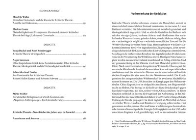 Blick ins Buch zu Zeitschrift für kritische Theorie / Zeitschrift für kritische Theorie, Heft 54/55 (2022)