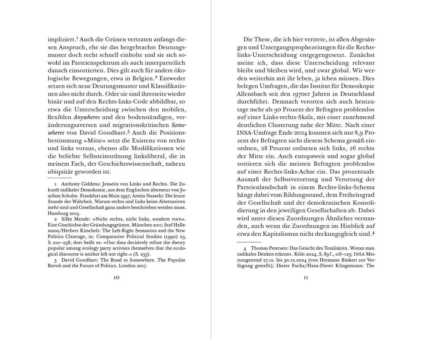 Blick ins Buch zu Rechts und links