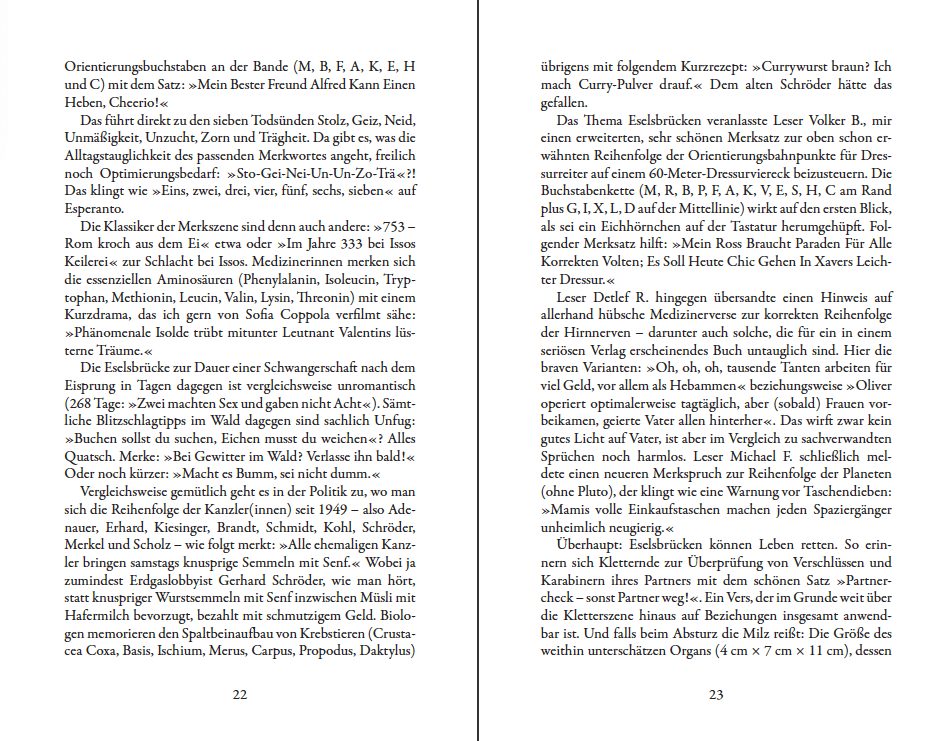 Blick ins Buch zu Lichtstreife und Arschtritte