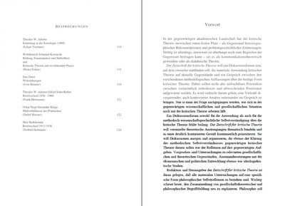 Blick ins Buch zu Zeitschrift für kritische Theorie / Zeitschrift für kritische Theorie, Heft 1 (1995)