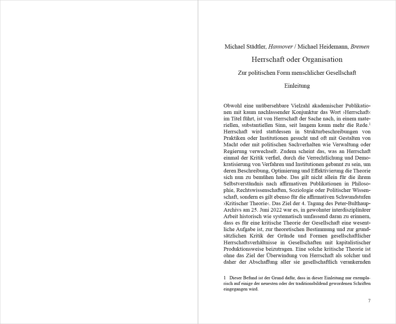 Blick ins Buch zu Herrschaft oder Organisation