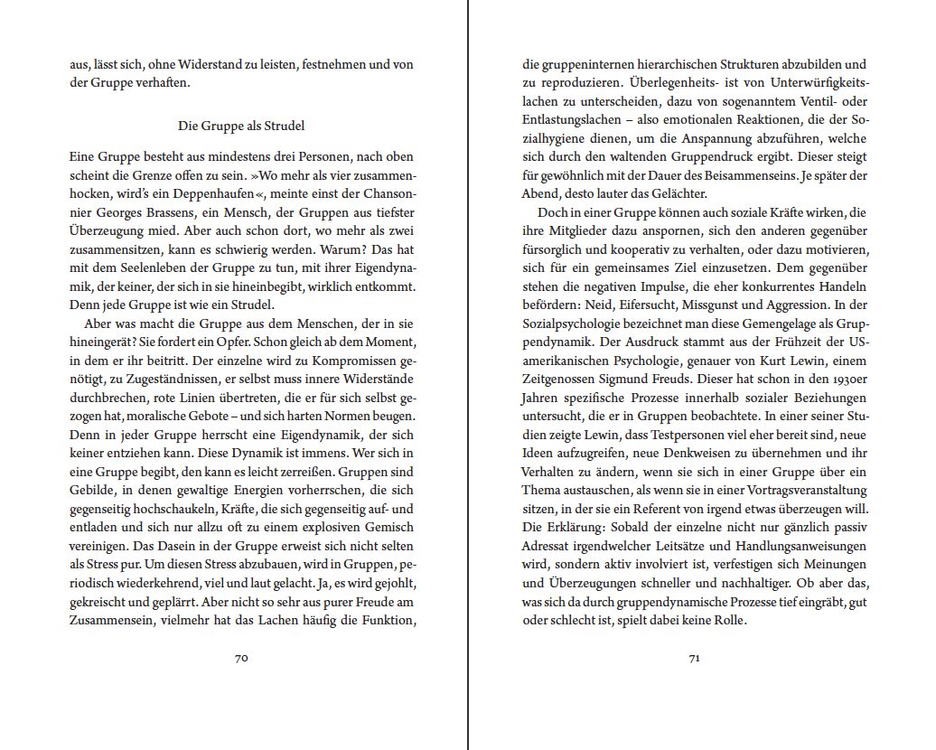 Blick ins Buch zu Gruppe und Graus