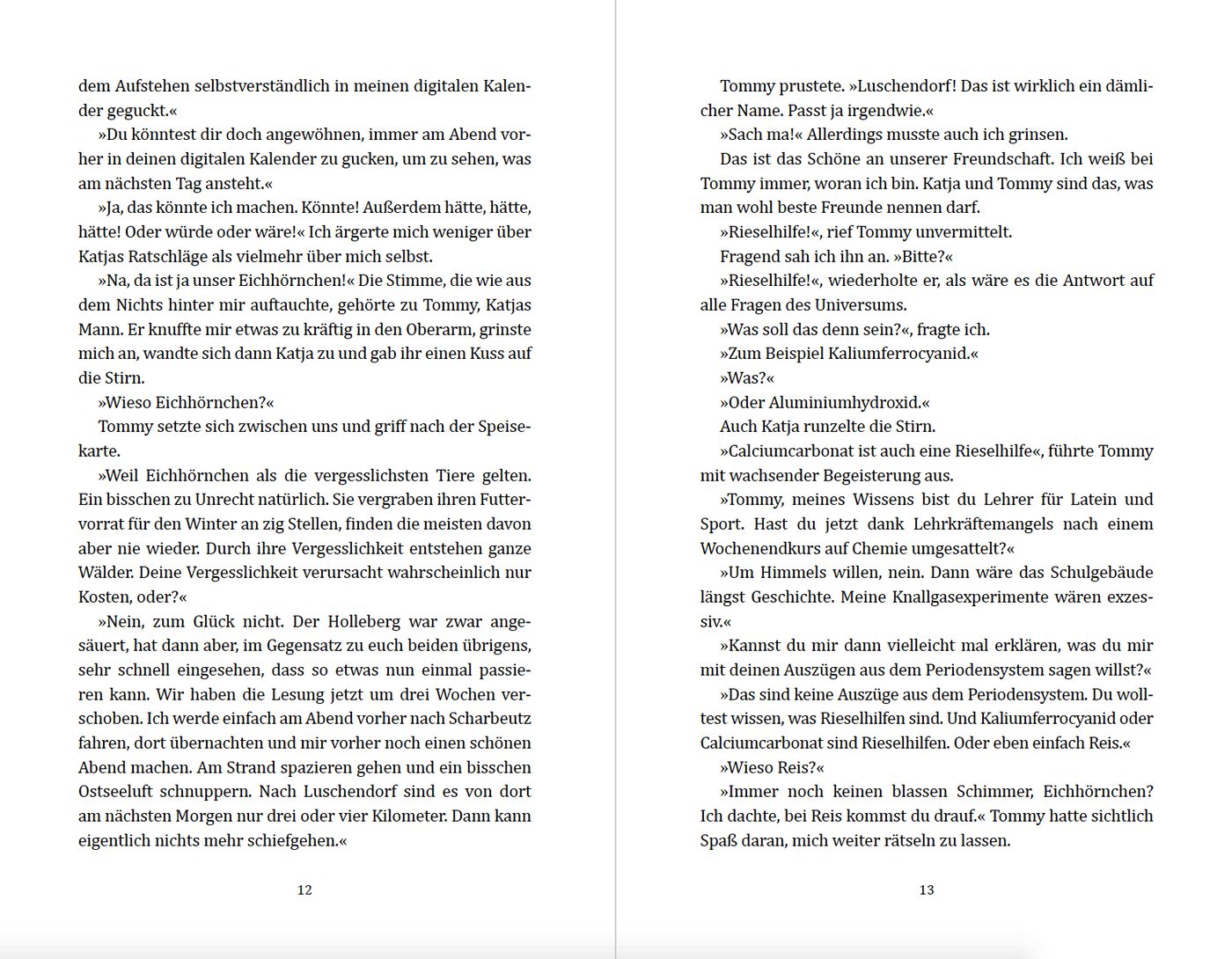 Blick ins Buch zu Erinnerungen, die noch nicht stattgefunden haben, sind umgehend nachzuholen