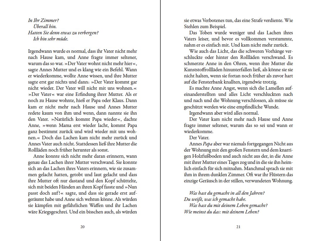 Blick ins Buch zu Kein Ankommen, nirgendwo