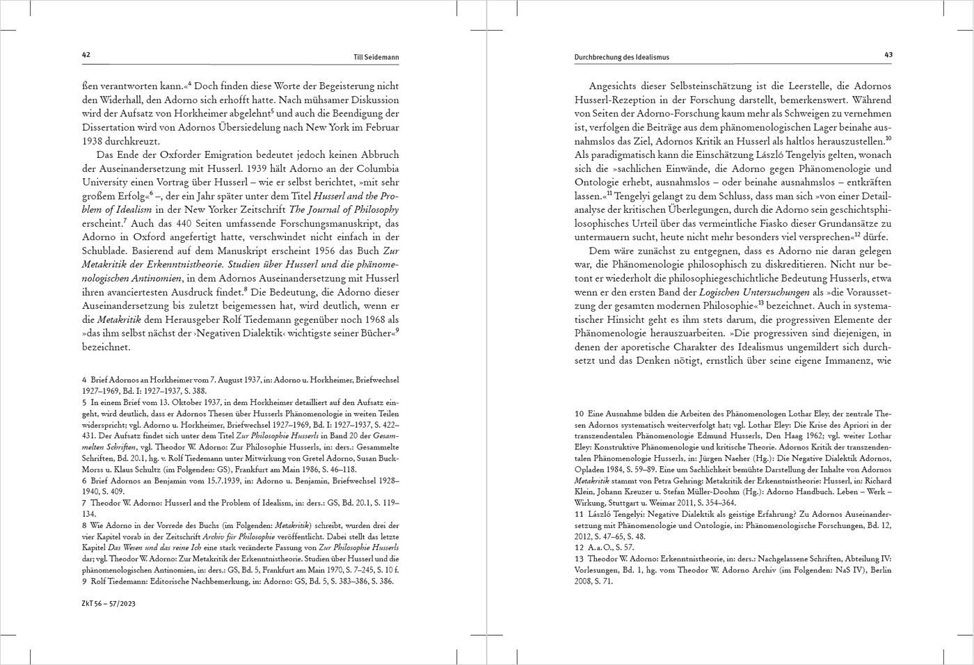 Blick ins Buch zu Zeitschrift für kritische Theorie / Zeitschrift für kritische Theorie, Heft 56/57 (2023)