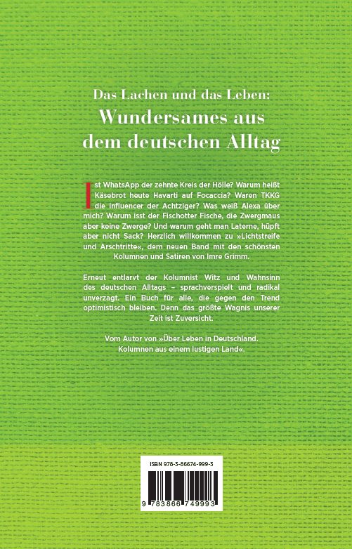 Rückseite zu Lichtstreife und Arschtritte