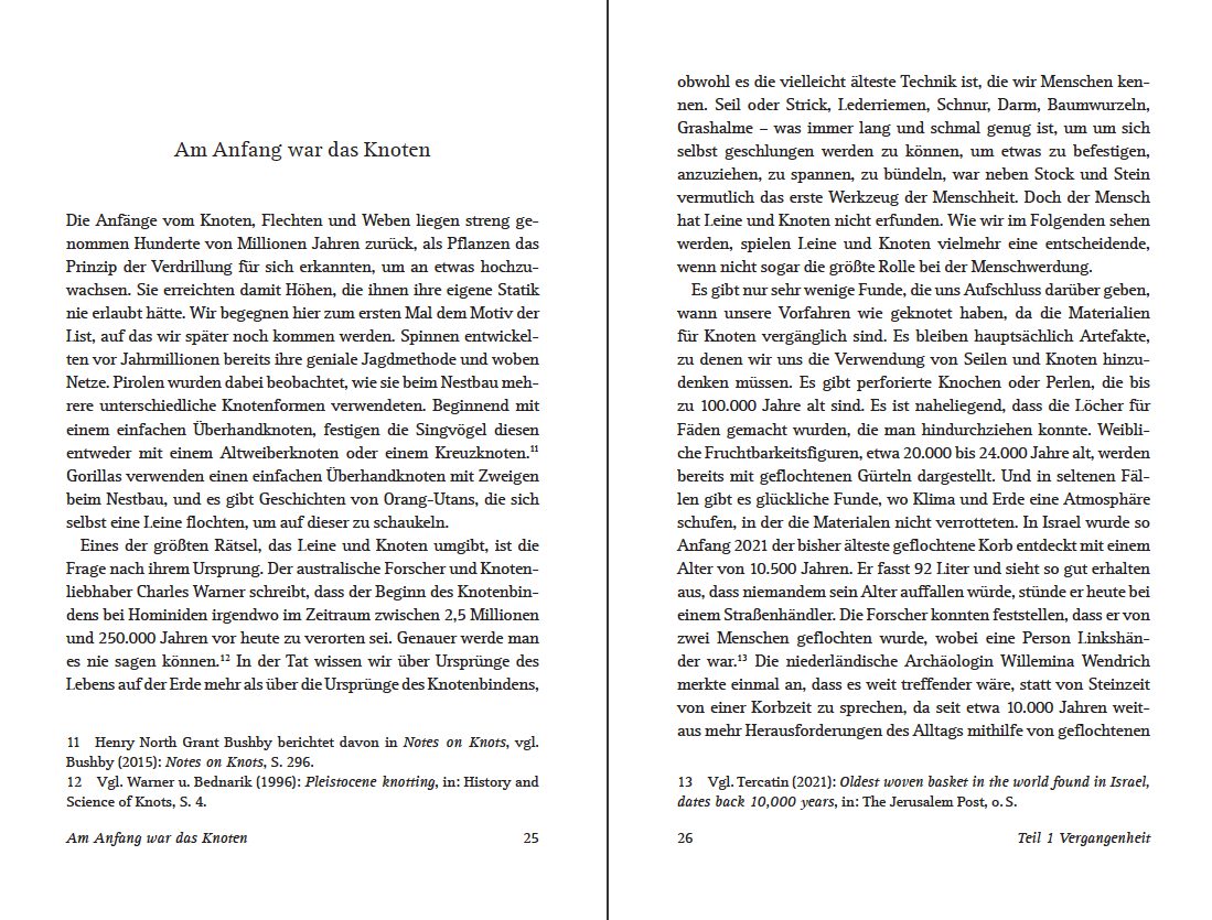Blick ins Buch zu Am Anfang war der Knoten