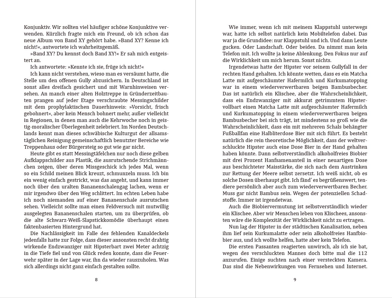 Blick ins Buch zu Klappstuhl und ich!