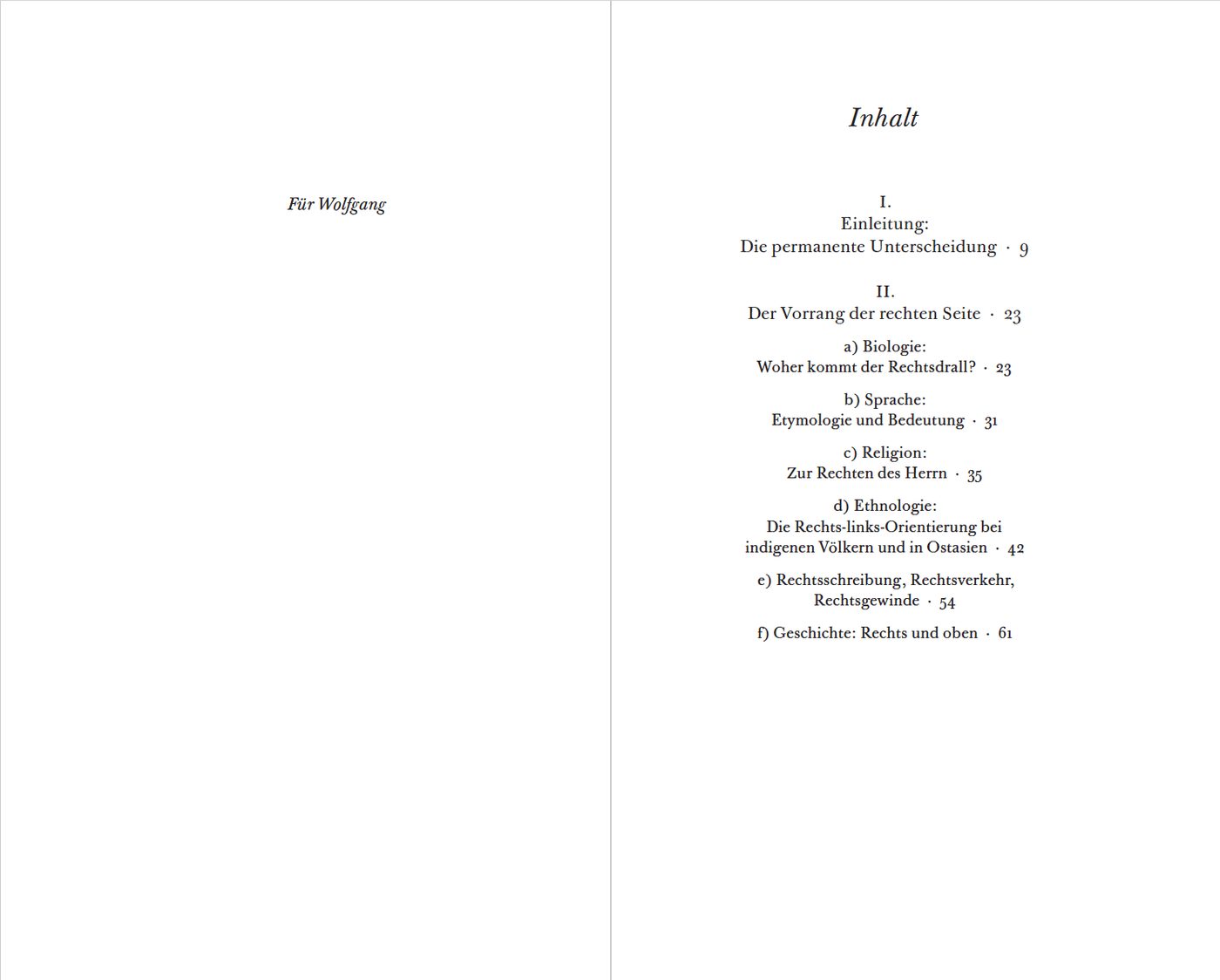 Blick ins Buch zu Rechts und links