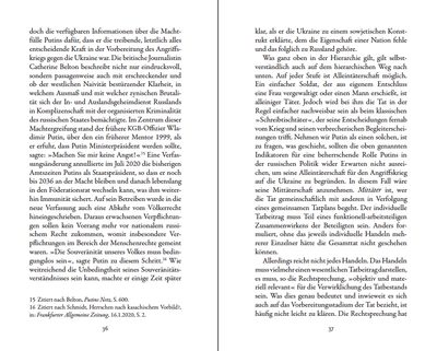 Blick ins Buch zu Putin vor Gericht?