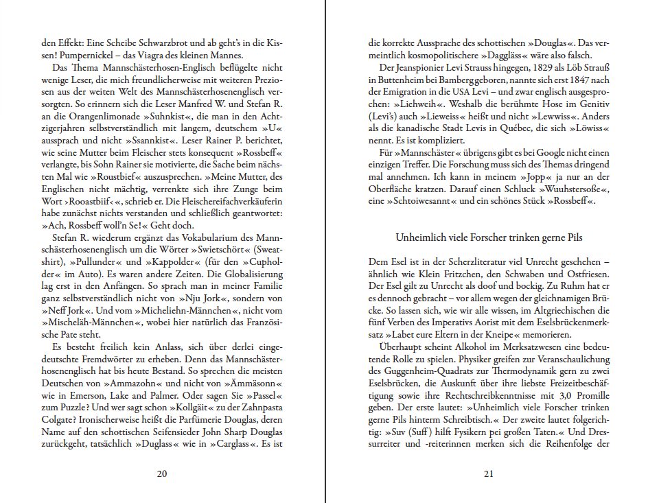 Blick ins Buch zu Lichtstreife und Arschtritte