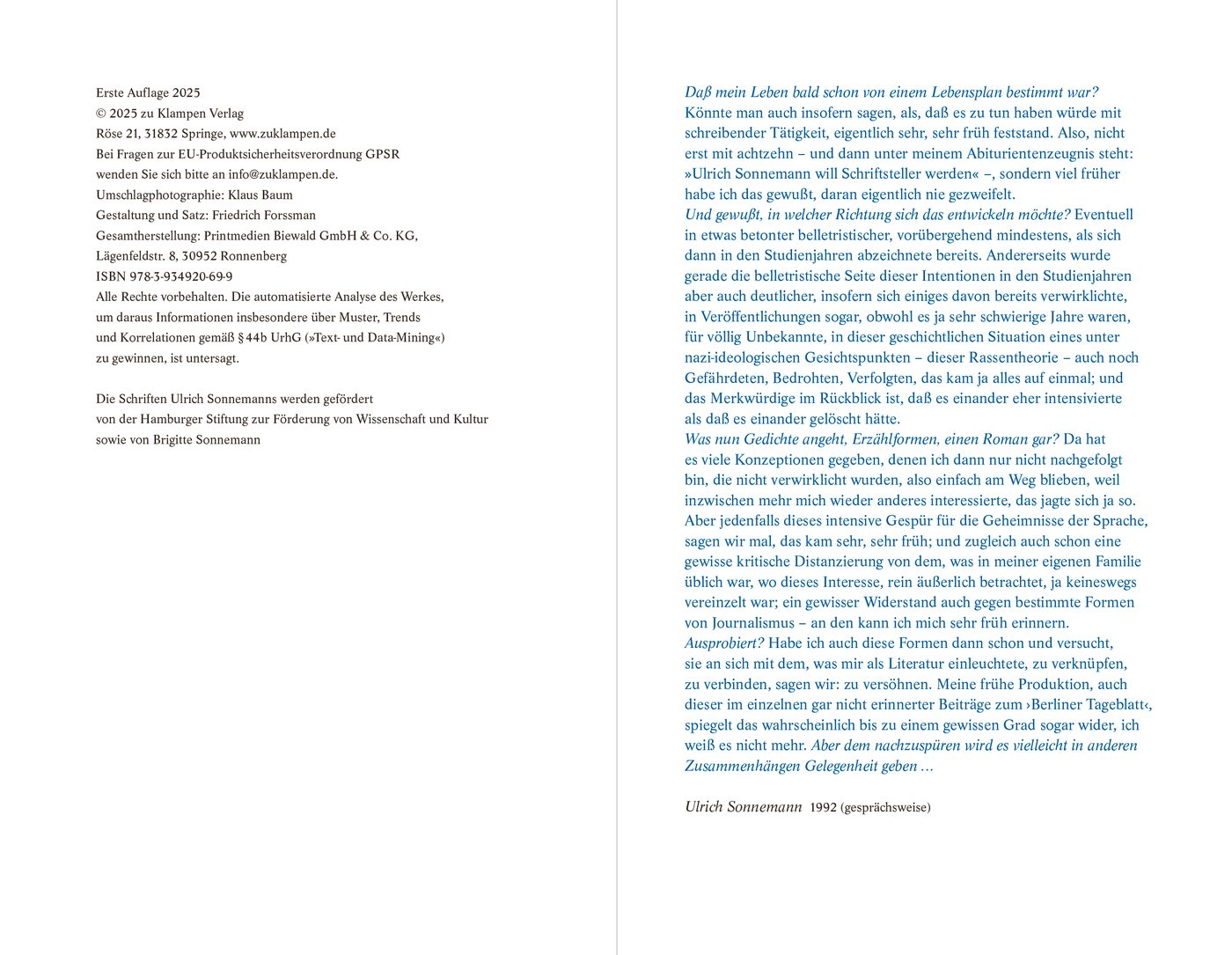 Blick ins Buch zu Schriften / Literarisches. Schriften 9