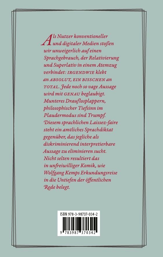 Rückseite zu Irgendwie so total spannend