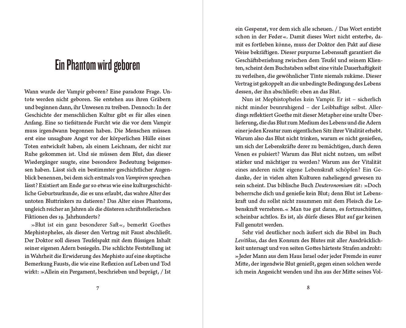 Blick ins Buch zu Die Geburt des Vampirs
