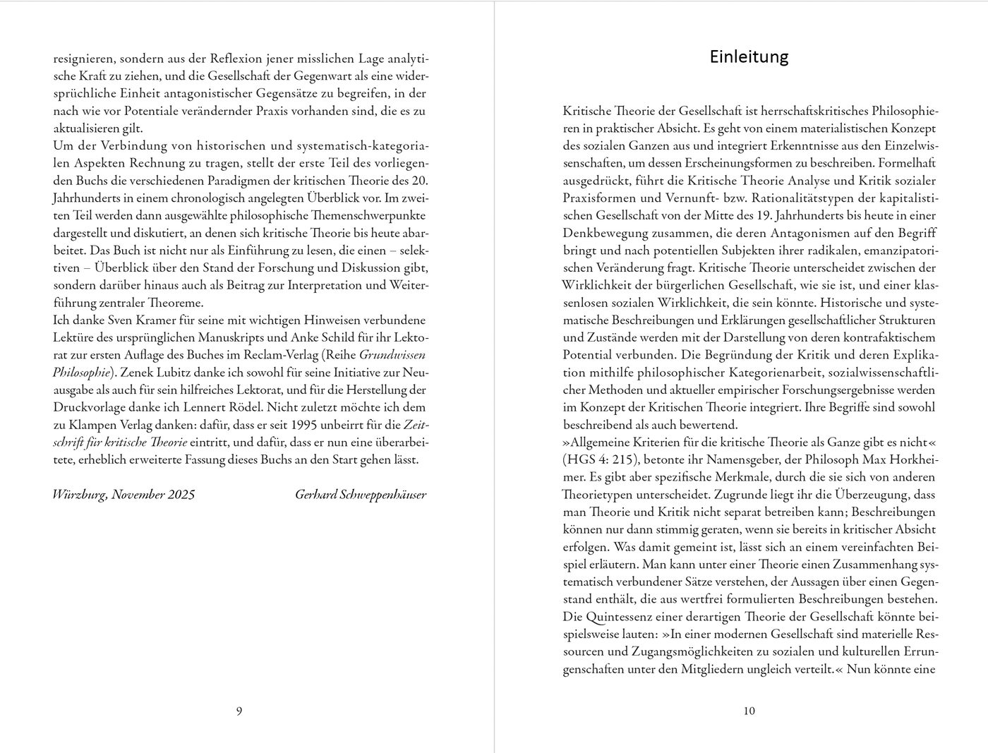 Blick ins Buch zu Kritische Theorie