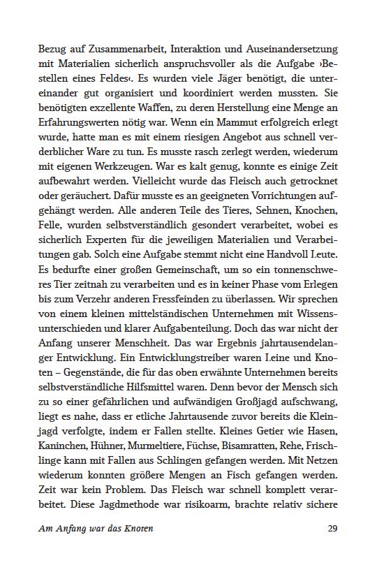 Blick ins Buch zu Am Anfang war der Knoten