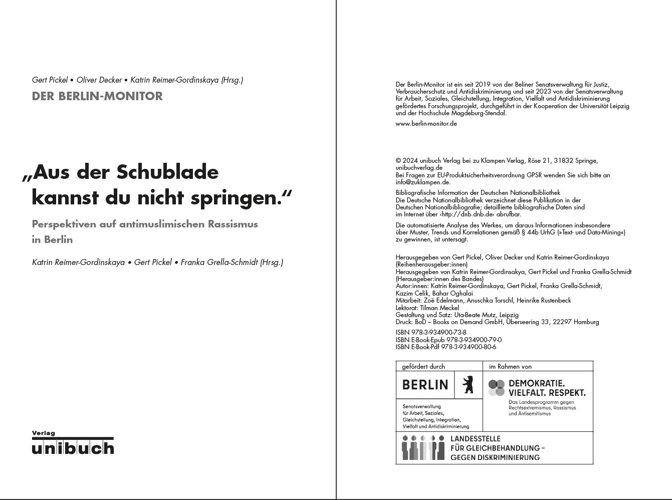 Blick ins Buch zu »Aus der Schublade kannst du nicht springen«