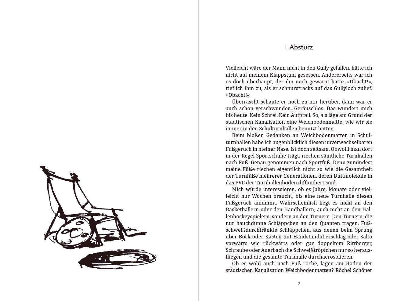 Blick ins Buch zu Klappstuhl und ich!