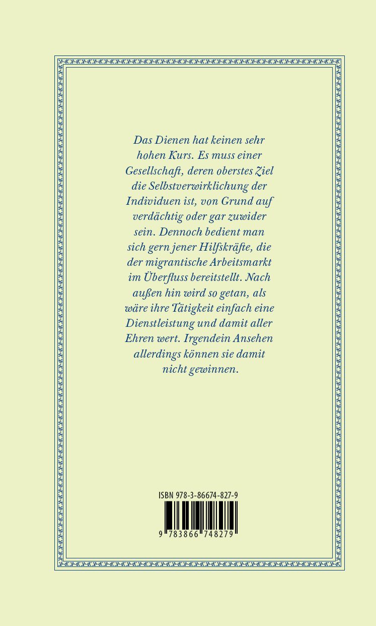 Rückseite zu Dienstboten