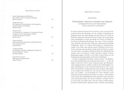 Blick ins Buch zu Zeitschrift für kritische Theorie / Zeitschrift für kritische Theorie, Heft 2 (1996)