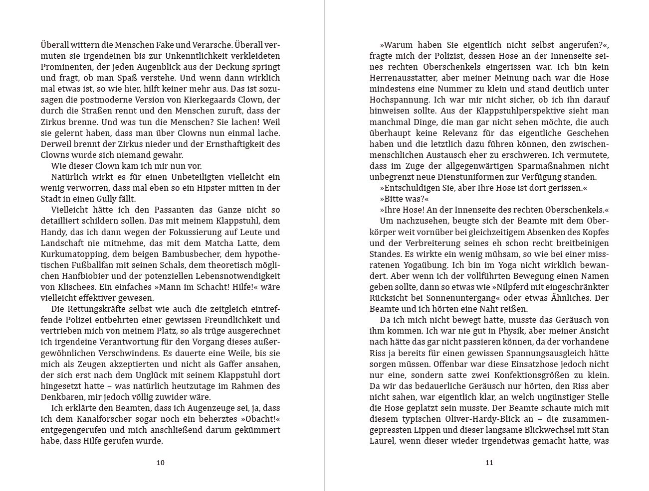 Blick ins Buch zu Klappstuhl und ich!