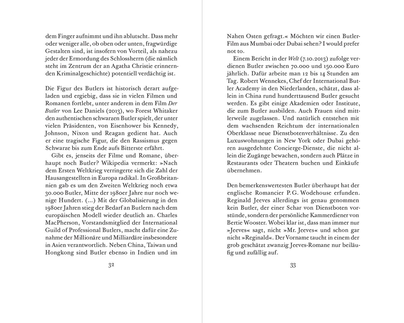 Blick ins Buch zu Dienstboten