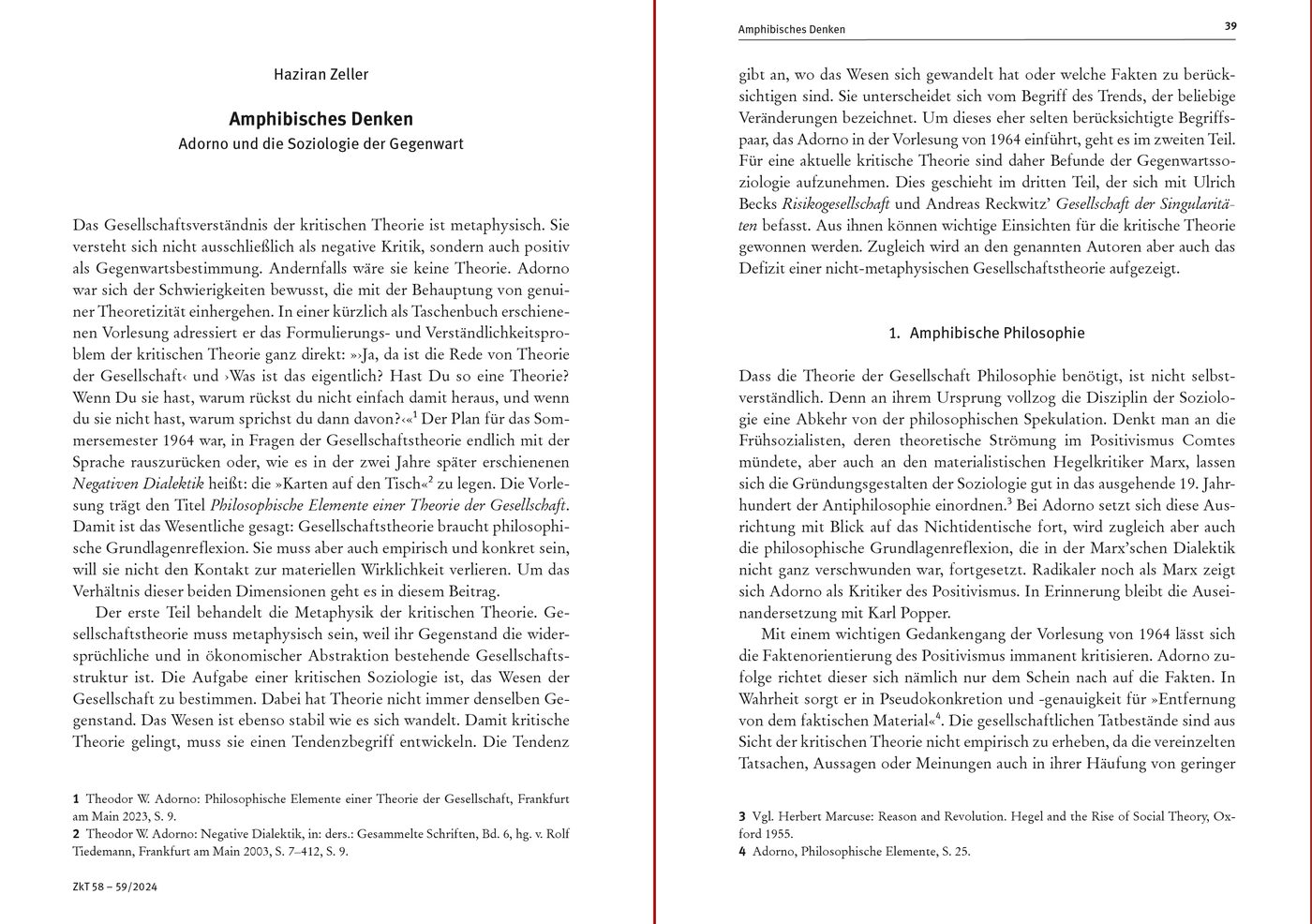 Blick ins Buch zu Zeitschrift für kritische Theorie / Zeitschrift für kritische Theorie, Heft 58/59 (2024)