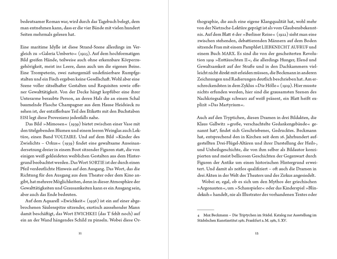 Blick ins Buch zu Max Beckmann