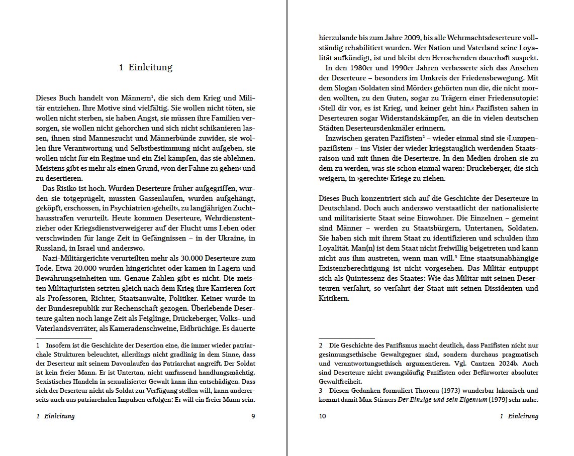 Blick ins Buch zu Deserteure
