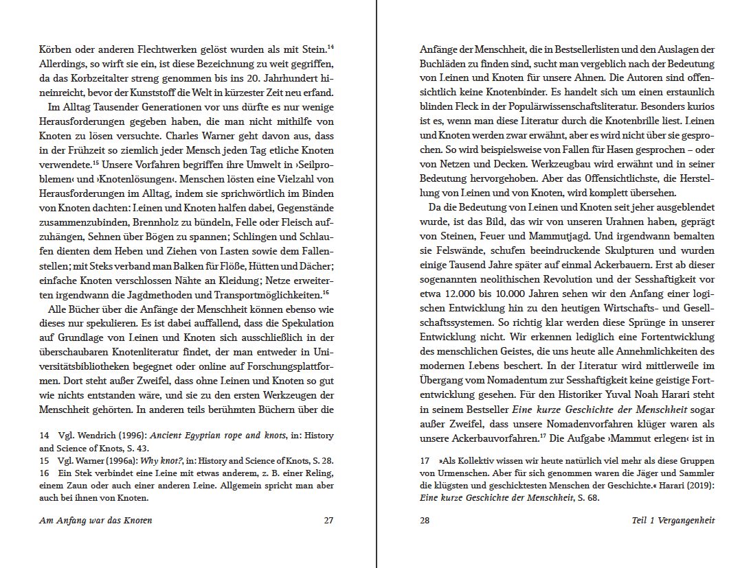 Blick ins Buch zu Am Anfang war der Knoten