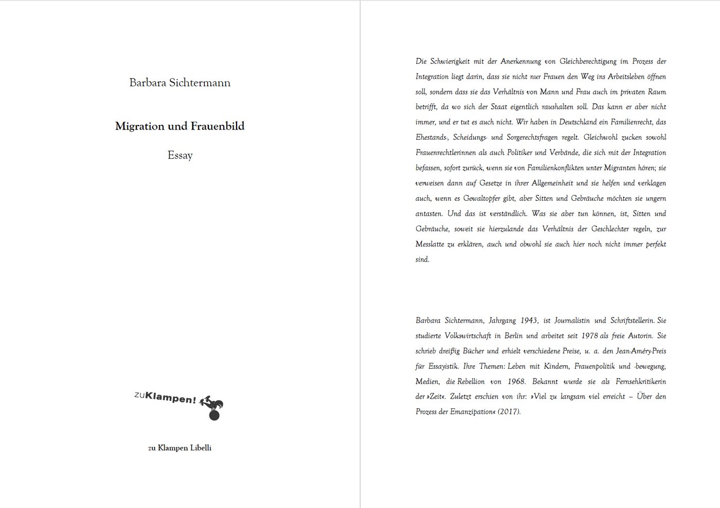 Blick ins Buch zu Migration und Frauenbild