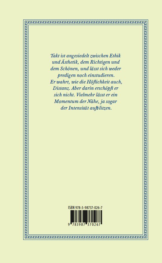 Rückseite zu Takt