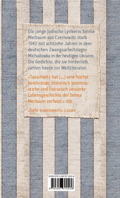 Rückseite zu Selma Merbaum – Ich habe keine Zeit gehabt zuende zu schreiben